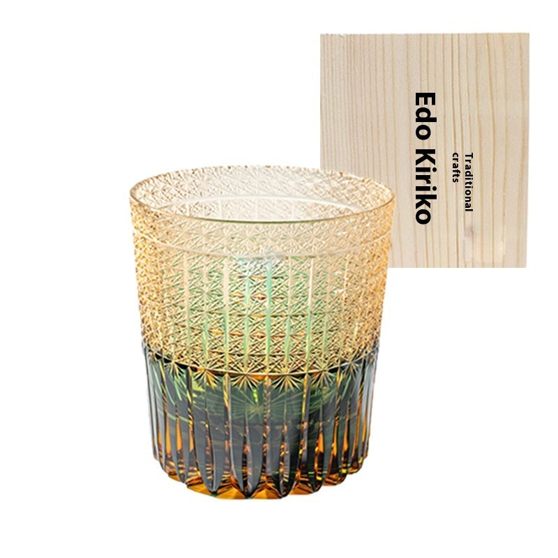 High Appearance Level Hand Carved Crystal Glass