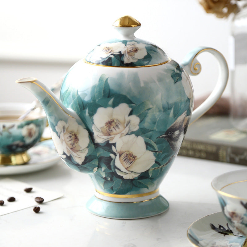 Small Exquisite Bone China Coffee Set Cup And Saucer Suit