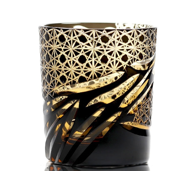 Japanese Style Edo Cut Asterism Crystal Glass