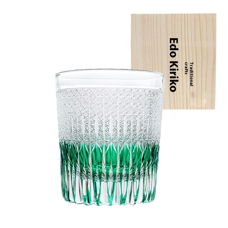 High Appearance Level Hand Carved Crystal Glass