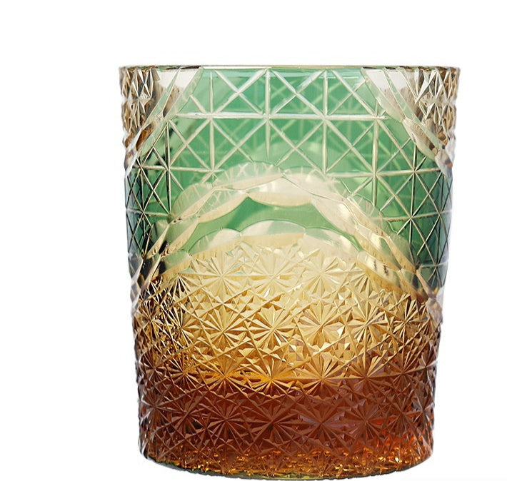 Japanese Style Edo Cut Asterism Crystal Glass