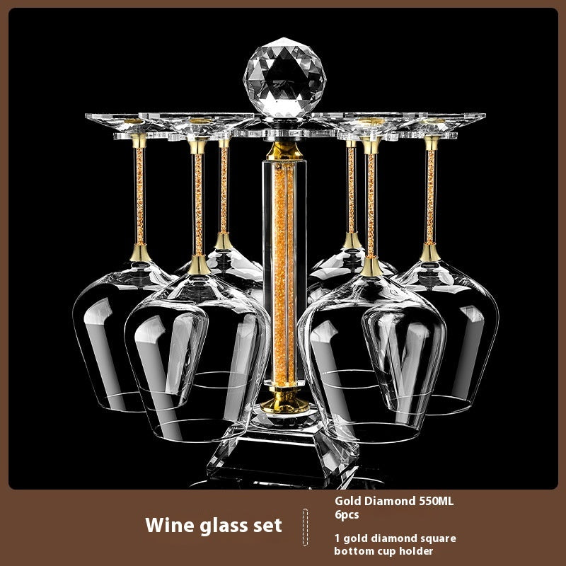 Crystal Spiral Breathing Wine Decanter Burgundy Red Wine Goblet Suit