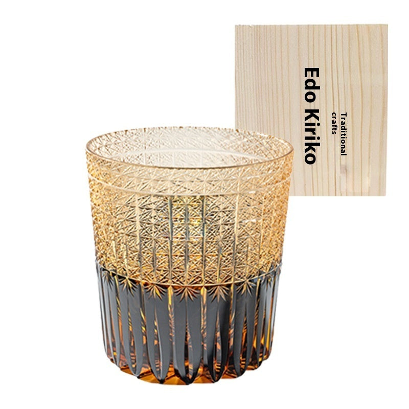 High Appearance Level Hand Carved Crystal Glass