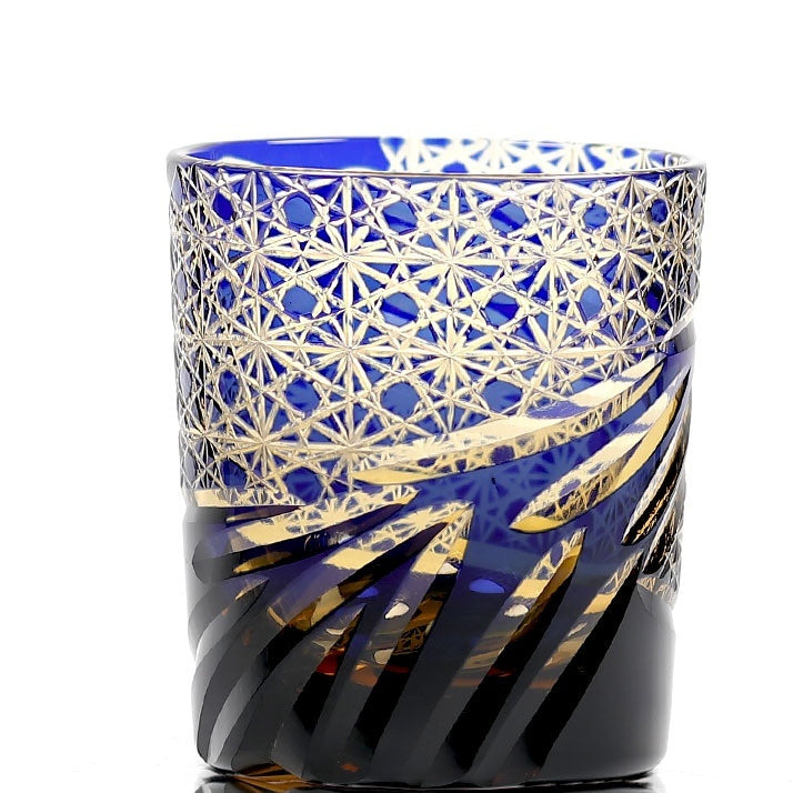 Japanese Style Edo Cut Asterism Crystal Glass